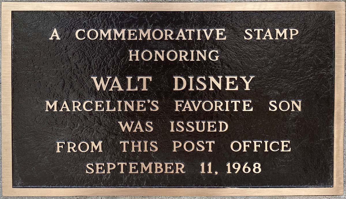 Walt Disney Plaque | VisitMarceline.com