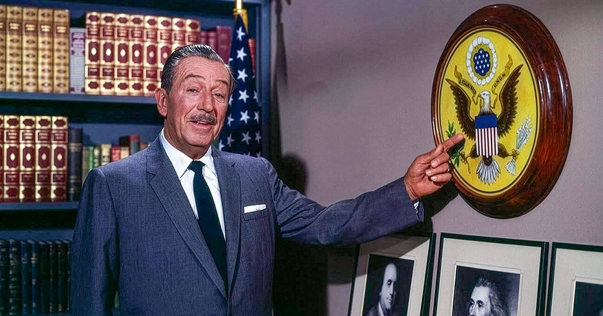 Walt Disney with the Great Seal of The United States | VisitMarceline.com