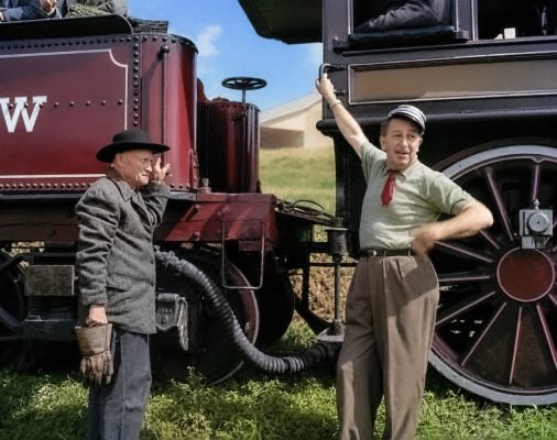 Walt Disney filming The Great Locomotive Chase-900x711